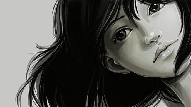 Обои картинки фото рисованные, люди, девушка