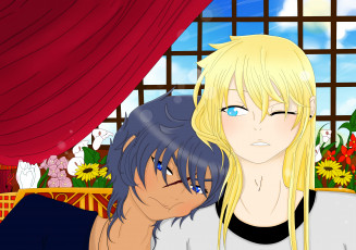 Картинка разное арты фон взгляд девушки