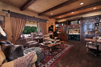 Картинка интерьер гостиная ковер диван