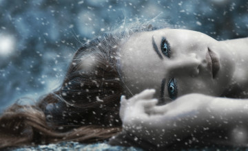 Картинка девушки -unsort+ лица +портреты рыжая глаза песок лицо