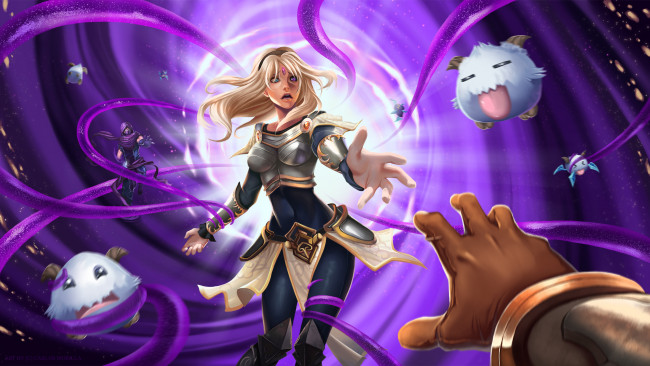 Обои картинки фото разное, арты, девушка, рука, фон, взгляд, lux