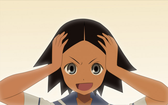 Обои картинки фото разное, арты, девушка, фон, взгляд