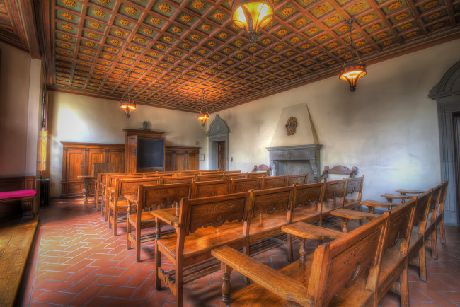 Обои картинки фото italian room, интерьер, убранство,  роспись храма, кампус, собор, комната