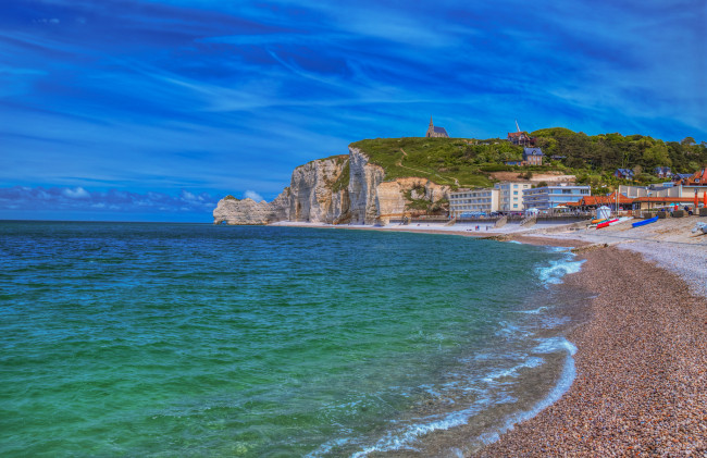 Обои картинки фото этрета, города, - панорамы, побережье, курорт