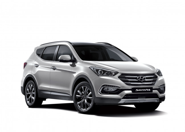 Обои картинки фото автомобили, hyundai, santa, fe, kr-spec, dm, 2015г