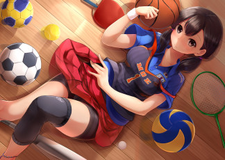 Картинка аниме unknown +другое фон взгляд девушка