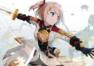 Картинка аниме rokudenashi+majutsu+koushi+to+akashic+records фон взгляд девушка