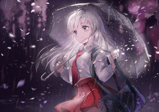 Картинка аниме unknown +другое фон девушка взгляд