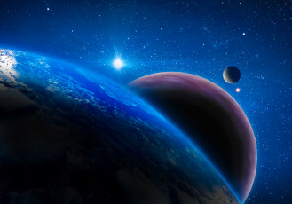 Картинка 3д+графика атмосфера настроение+ atmosphere+ +mood+ вид пейзаж планета