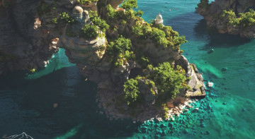 Картинка 3д+графика природа+ nature море скалы