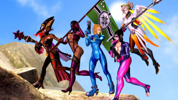 Картинка 3д+графика фантазия+ fantasy девушки взгляд фон