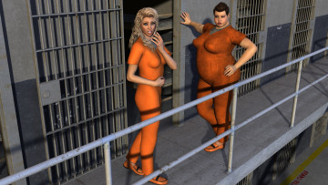 Картинка 3д+графика люди+ people фон взгляд девушки