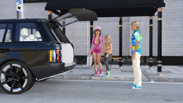 Картинка 3д+графика люди+ people фон взгляд девушка