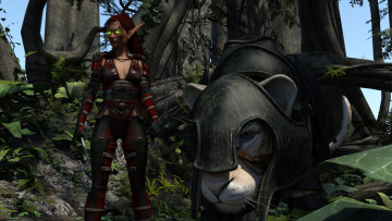 Картинка 3д+графика существа+ creatures фон взгляд эльфийка