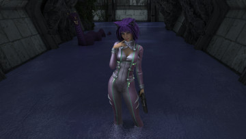 Картинка 3д+графика существа+ creatures взгляд девушка фон