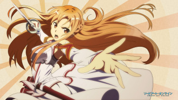 Картинка аниме sword+art+online фон девушка взгляд