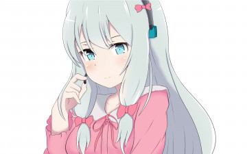 Картинка аниме eromanga-sensei девушка взгляд фон