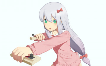 Картинка аниме eromanga-sensei фон девушка взгляд