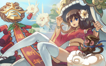 Картинка аниме unknown +другое фон взгляд девушка