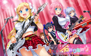 Картинка irodori+midori аниме девушки фон взгляд