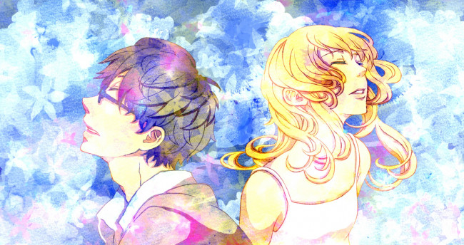 Обои картинки фото аниме, shigatsu wa kimi no uso, твоя, апрельская, ложь