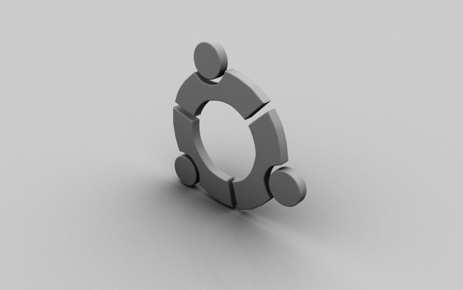 Обои картинки фото компьютеры, ubuntu linux, фон, логотип