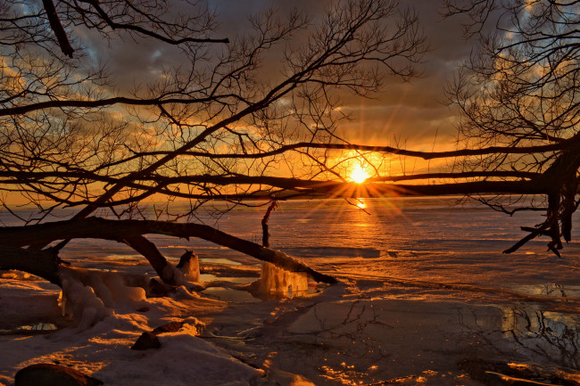 Обои картинки фото природа, восходы, закаты, рассвет