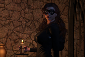 Картинка 3д+графика люди+ people девушка взгляд фон