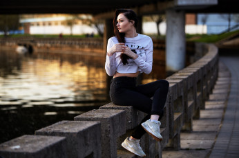 Картинка девушка девушки -unsort+ брюнетки темноволосые модель