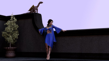 Картинка 3д+графика фантазия+ fantasy девушка взгляд фон