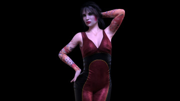 Картинка 3д+графика люди+ people девушка взгляд фон