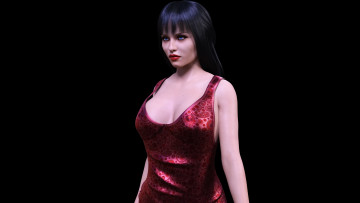 Картинка 3д+графика люди+ people девушка взгляд фон