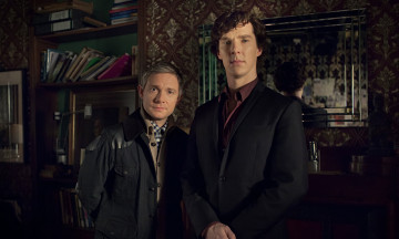 Картинка кино+фильмы sherlock+ сериал martin freeman benedict cumberbatch