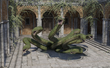 Картинка 3д+графика животные+ animals змеи