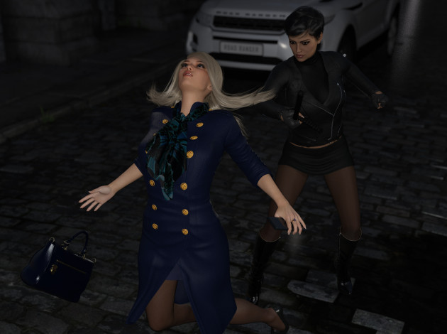 Обои картинки фото she wolf, 3д графика, фантазия , fantasy, девушка, взгляд, фон