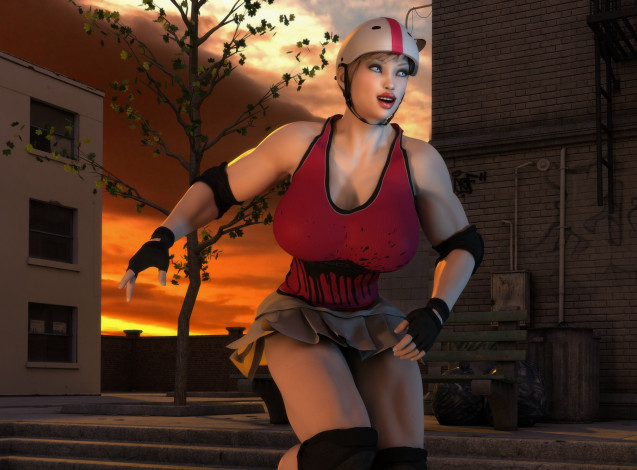 Обои картинки фото 3д графика, люди , people, девушка, взгляд, фон