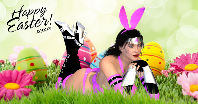 Обои картинки фото 3д графика, праздники , holidays, девушка, взгляд, фон