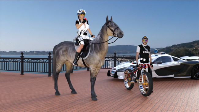 Обои картинки фото 3д графика, люди и животные , people and animals, девушка, взгляд, фон, лошадь