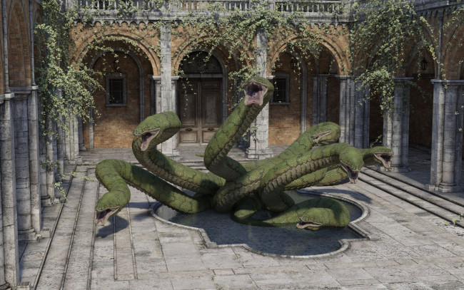 Обои картинки фото 3д графика, животные , animals, змеи