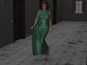 Картинка 3д+графика люди+ people девушка взгляд фон