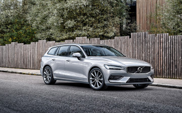 Картинка 2019+volvo+v60 автомобили volvo вольво шведские вид спереди v60 серебристый новый универсал