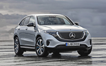 Картинка 2020+mercedes-benz+eqc автомобили mercedes-benz мерседес электромобили роскошь экстерьер вид спереди кроссовер электрический
