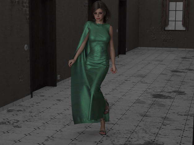 Обои картинки фото 3д графика, люди , people, девушка, взгляд, фон