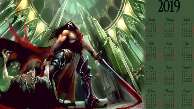 Обои картинки фото календари, фэнтези, существо, мужчина, воин, оружие