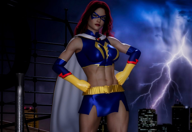 Обои картинки фото 3д графика, фантазия , fantasy, фон, взгляд, девушка