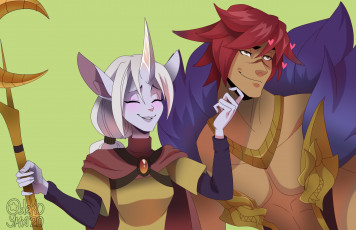 Картинка видео+игры league+of+legends пара soraka sett