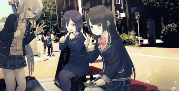 Картинка аниме virtual+youtuber виртуальный ютубер