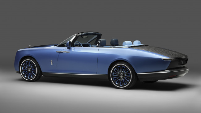 Обои картинки фото rolls-royce boat tail 2021, автомобили, rolls-royce, rolls, royce, boat, tail, 2021, голубой, кабриолет