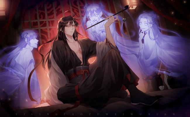Обои картинки фото аниме, mo dao zu shi, the, untamed, неукротимый, повелитель, чэньцин, мосян, тунсю, mo, dao, zu, shi, магистр, дьявольского, культа