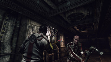 Картинка видео+игры afterfall +insanity человек оружие монстр